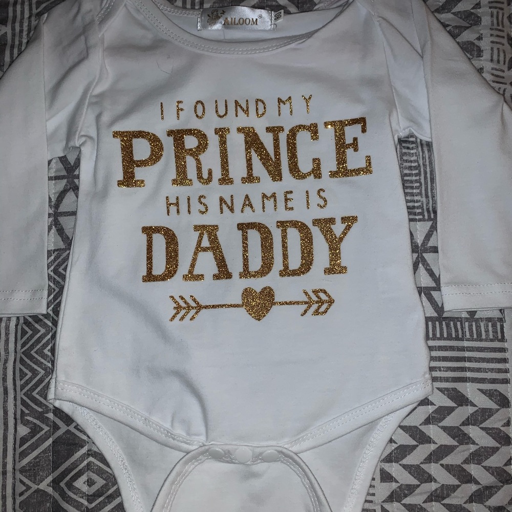 Infant girl onesie for daddy